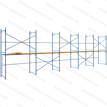 Леса рамные строительные ЛРС-40 4х15 м (1 ярус под настил)